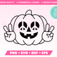 Hippie Pumpkin SVG • Halloween SVG Files for Cricut · Halloween Sublimation Designs