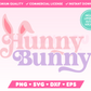 My cute Hunny Bunny SVG is part of my Easter SVG Files for Cricut collection, and features the words 'hunny bunny' with adorable bunny ears on the letter H.