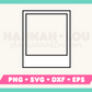 Instant Film Scrapbook Frame SVG