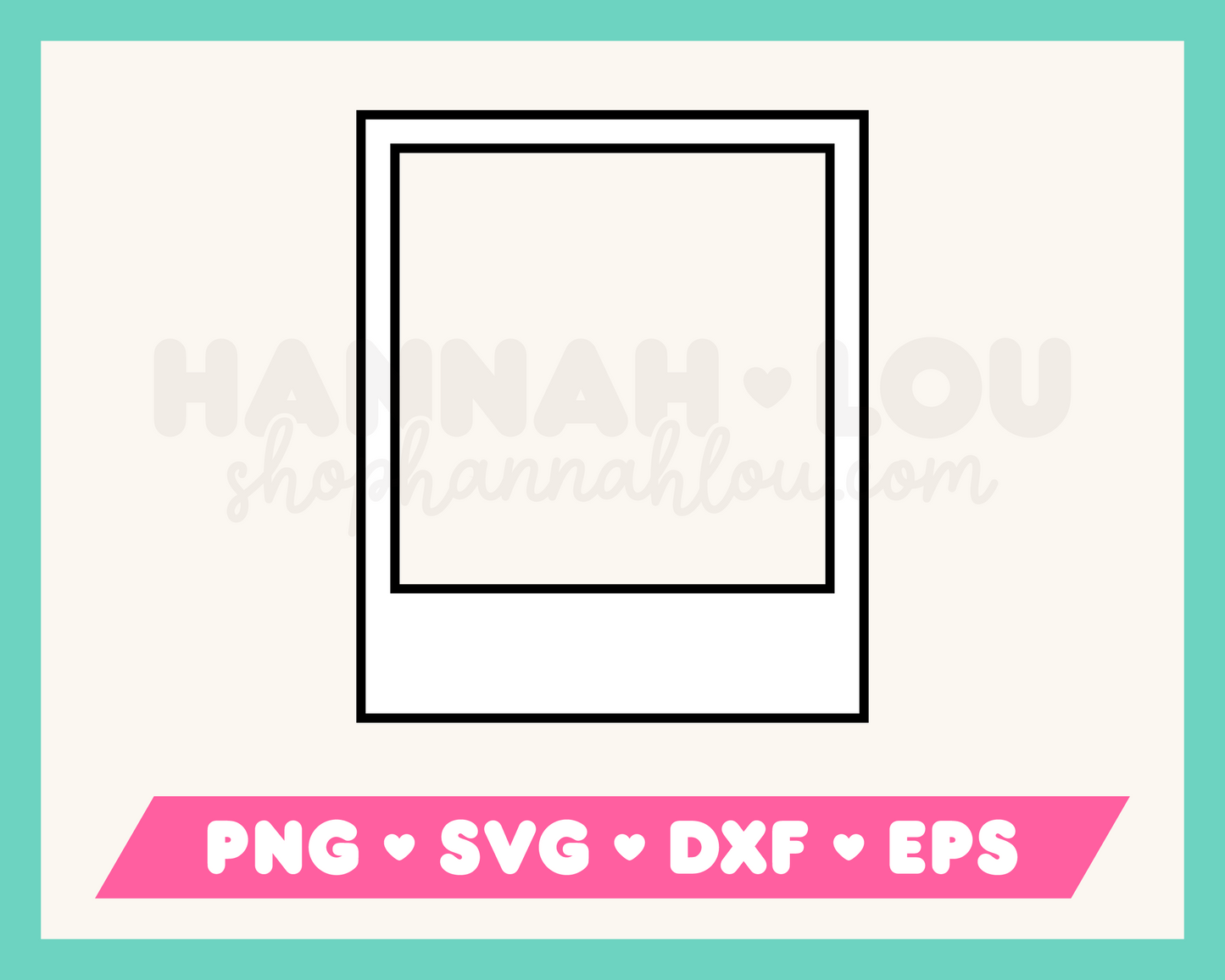 Instant Film Scrapbook Frame SVG