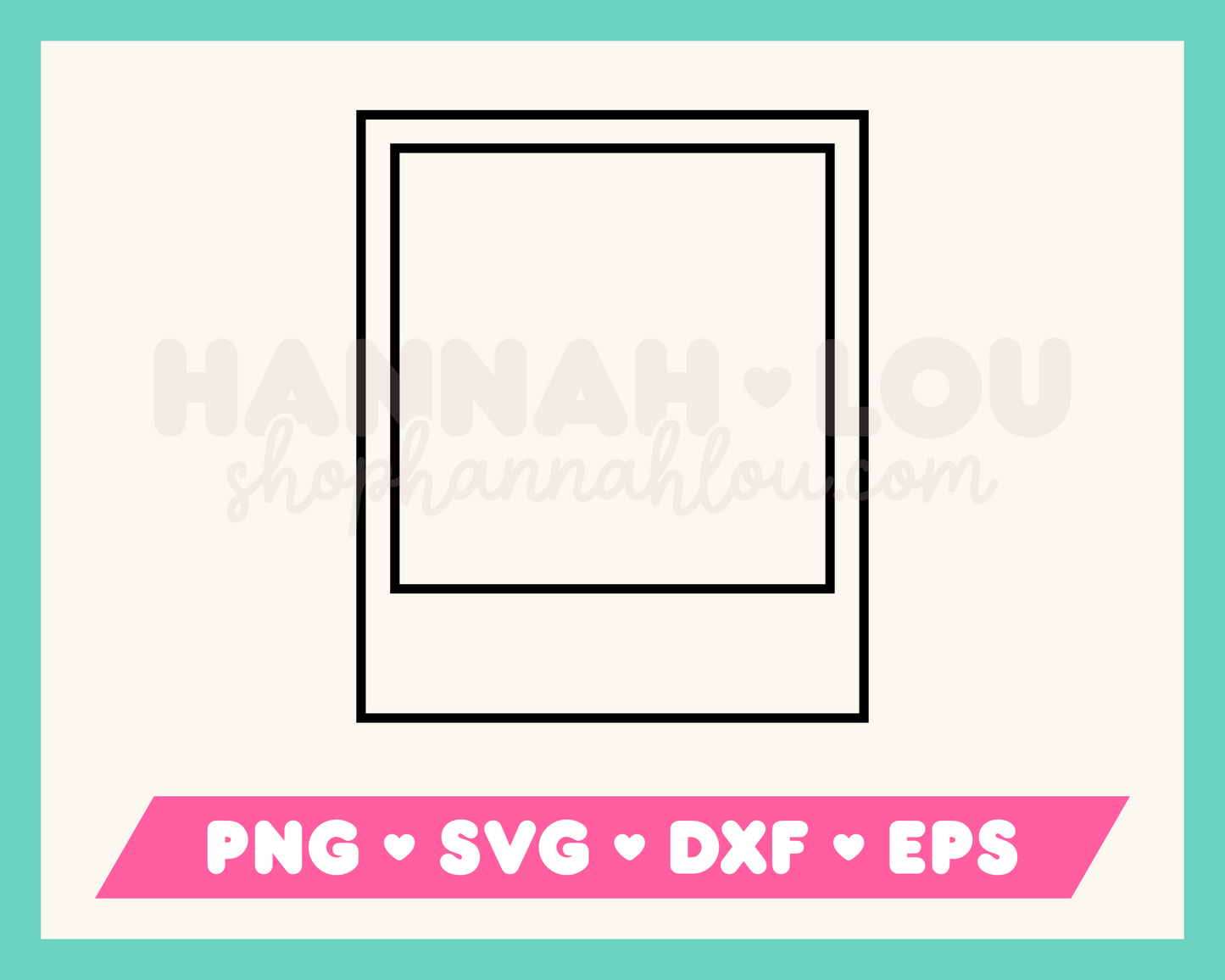 Instant Film Scrapbook Frame SVG