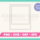 Instant Film Scrapbook Frame SVG