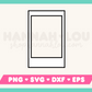 Instant Film Scrapbook Frame SVG