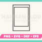 Instant Film Scrapbook Frame SVG