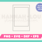 Instant Film Scrapbook Frame SVG