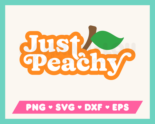 FREE Just Peachy SVG | Free SVG Files for Cricut