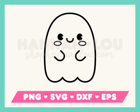 Kawaii Ghost SVG