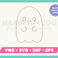 Kawaii Ghost SVG