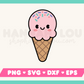 Kawaii Ice Cream SVG