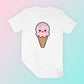 Kawaii Ice Cream SVG T-Shirt Mockup