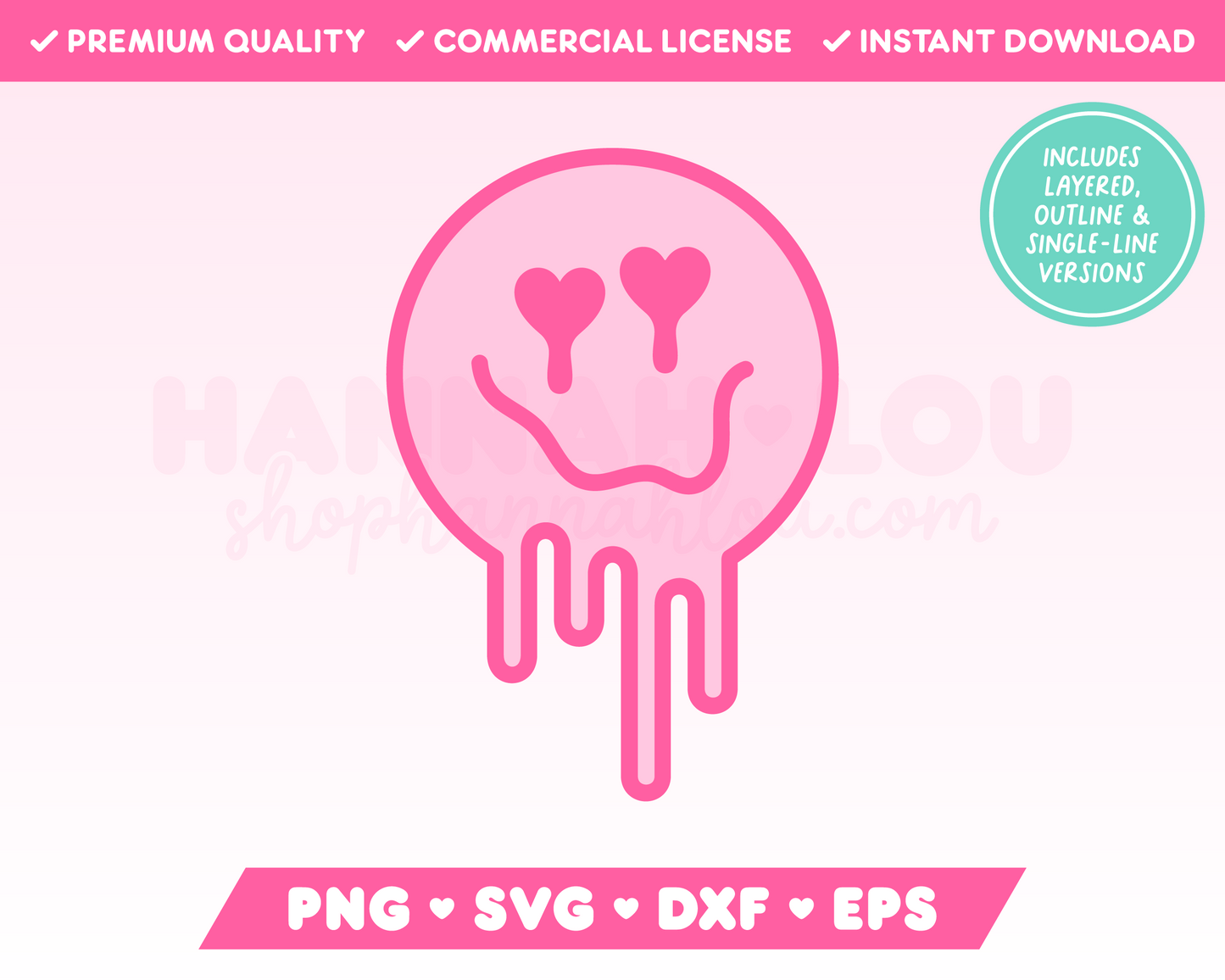 Melting Heart Eyes Emoji SVG · Valentine's Day SVG Files for Cricut · Valentine's Day Sublimation Designs