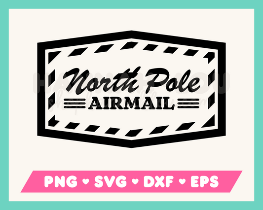 North Pole Airmail SVG