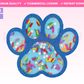 Paw Print Shaker SVG · Shaker SVG Files for Cricut