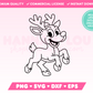 Reindeer SVG · Christmas SVG Files for Cricut · Christmas Sublimation Designs