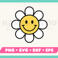 My Retro Daisy SVG is part of my Hippie SVG Files for Cricut collection, and features a retro daisy flower with a happy face.