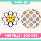 Retro Flower Coasters PNG