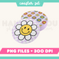 Retro Flower Coasters PNG