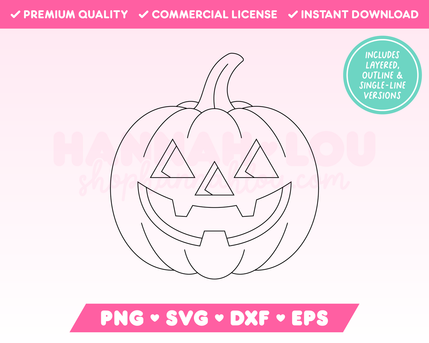 My vintage-inspired Retro Jack-o-Lantern SVG is part of my Halloween SVG Files for Cricut collection, and features a single-line drawing or sketch of a carved pumpkin with a creepy face.
