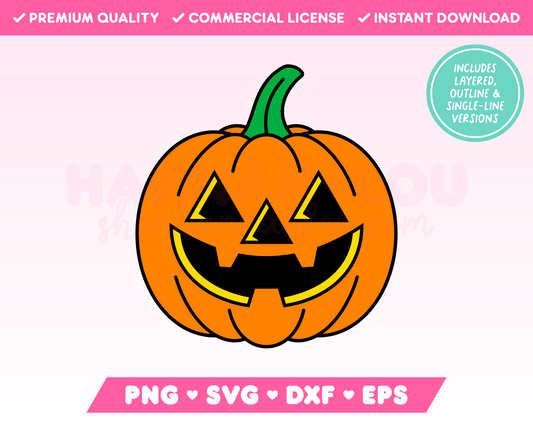 Retro Jack-o-Lantern SVG • Halloween SVG Files for Cricut · Halloween Sublimation Designs