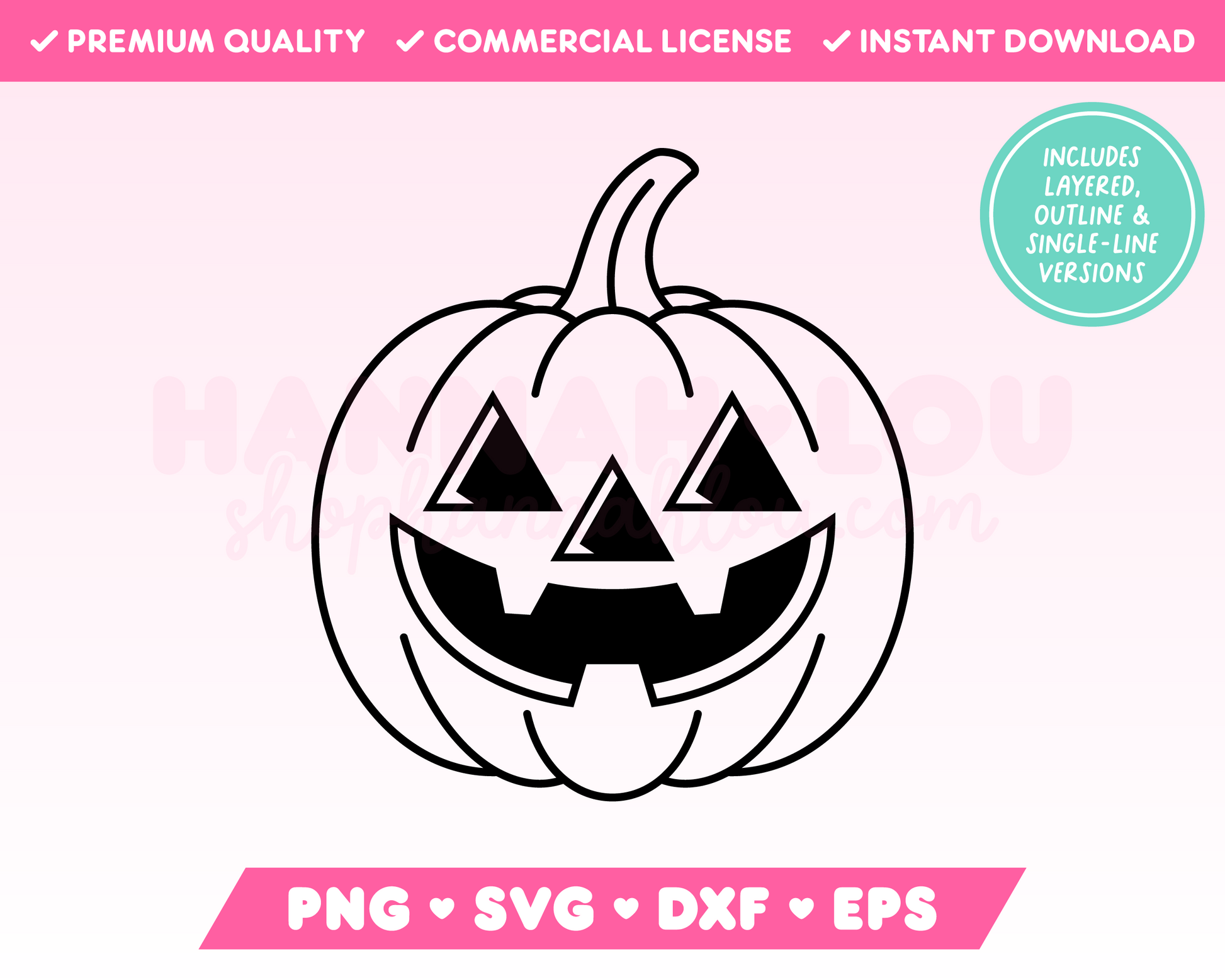 My vintage-inspired Retro Jack-o-Lantern SVG is part of my Halloween SVG Files for Cricut collection, and features an outline of a carved pumpkin with a creepy face.