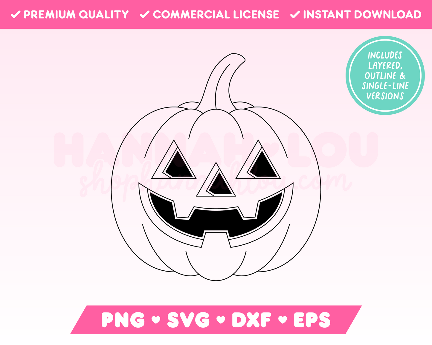 My vintage-inspired Retro Jack-o-Lantern SVG is part of my Halloween SVG Files for Cricut collection, and features a single-line drawing or sketch of a carved pumpkin with a creepy face.