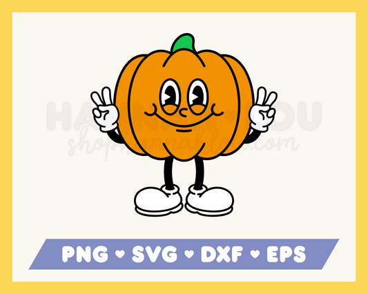 Retro Pumpkin SVG