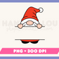 My cute Split Monogram Christmas Gnome PNG is part of my Christmas Sublimation Designs collection, and features a squat little gnome dressed as Santa with an area for you to personalize the design with a name.