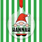 My cute Split Monogram Christmas Gnome PNG is part of my Christmas Sublimation Designs collection, and features a squat little gnome dressed as Santa on a Christmas ornament  with an area for you to personalize the design with a name.