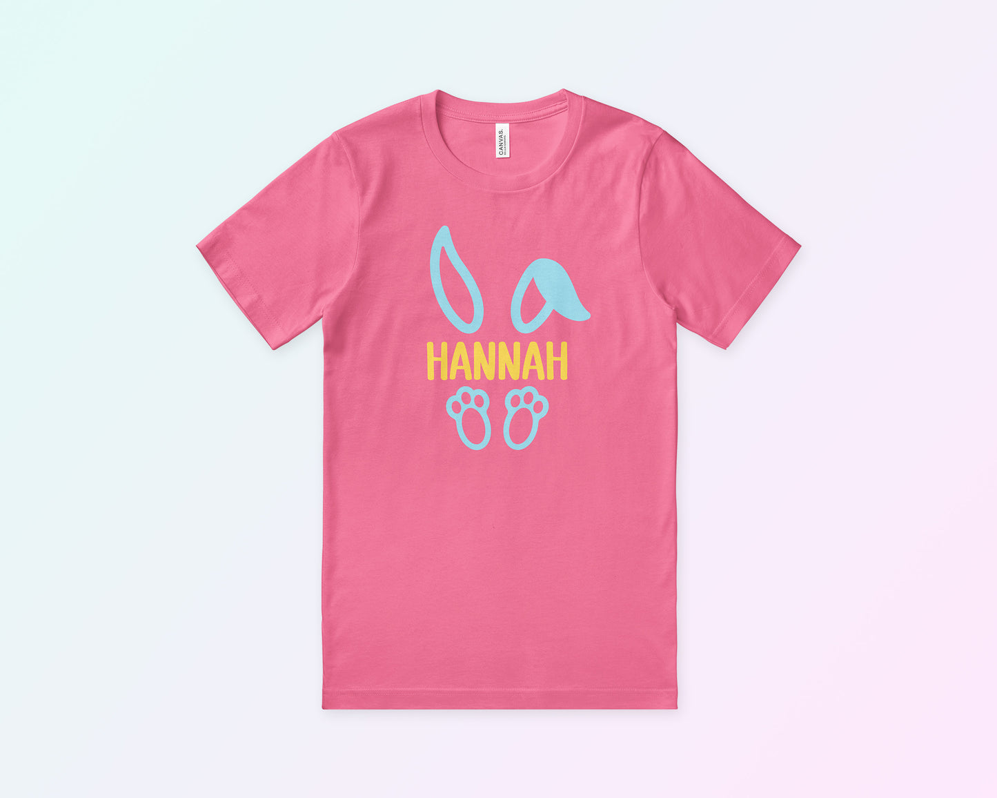 My free Split Monogram Easter Bunny SVG is part of my Free Easter SVG Files for Cricut collection, and features a t-shirt displaying an Easter bunny with space to personalize it with a name.