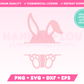 Split Monogram Easter Egg Bunny SVG • Easter SVG Files for Cricut