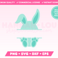 Split Monogram Easter Egg Bunny SVG • Easter SVG Files for Cricut