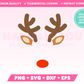 Split Monogram Reindeer SVG · Christmas SVG Files for Cricut · Christmas Sublimation Designs