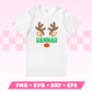 Split Monogram Reindeer SVG · Christmas SVG Files for Cricut · Christmas Sublimation Designs