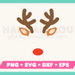 My Split Monogram Reindeer SVG is part of my Christmas SVG files for Cricut collection, and features a reindeer face that can be personalized with a name.