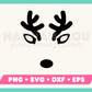 My Split Monogram Reindeer SVG is part of my Christmas SVG files for Cricut collection, and features a reindeer face that can be personalized with a name.