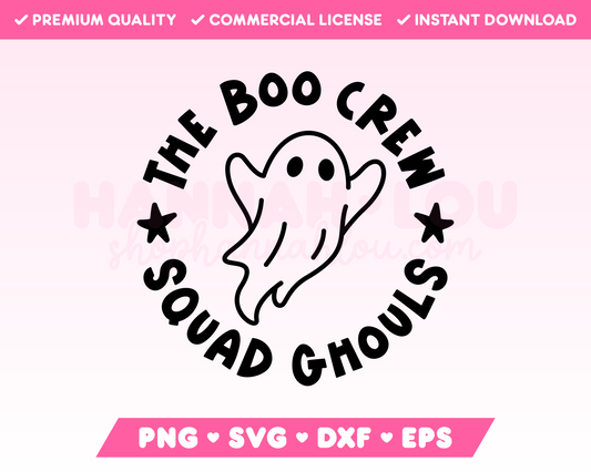 The Boo Crew SVG • Halloween SVG Files for Cricut • Halloween Sublimation Designs