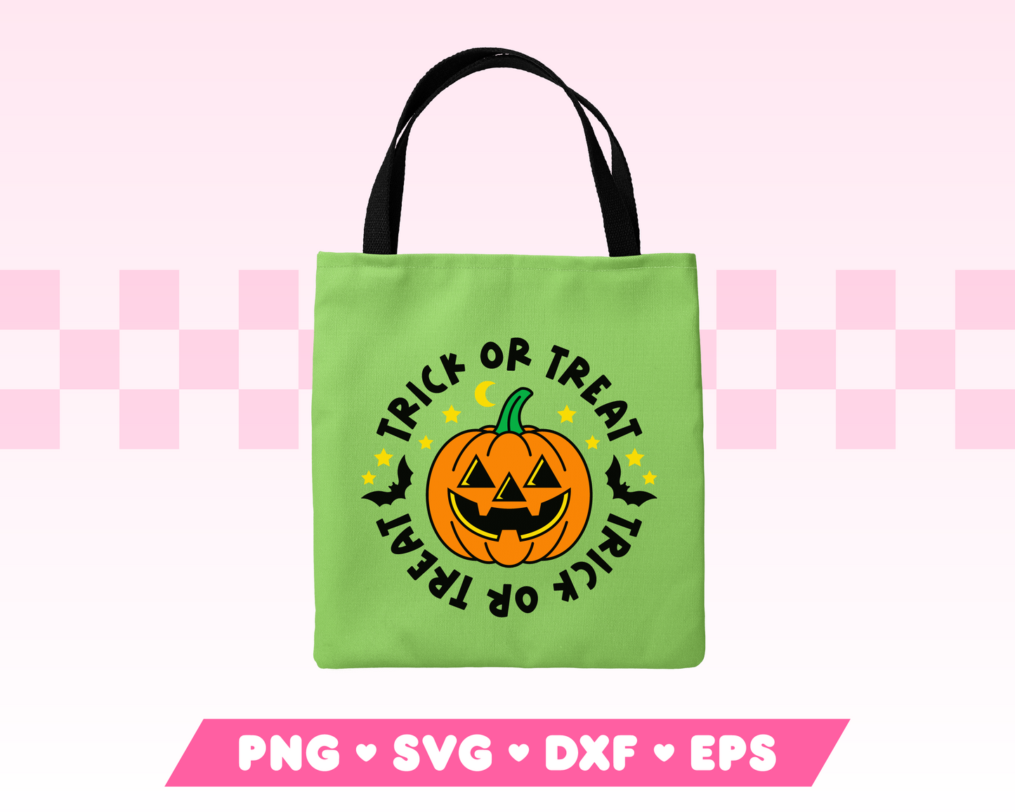 Trick or Treat Jack-o-Lantern SVG · Halloween SVG Files for Cricut · Halloween Sublimation Designs