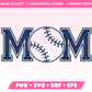 Varsity Baseball Mom SVG • Baseball SVG Files for Cricut • Baseball Sublimation Designs