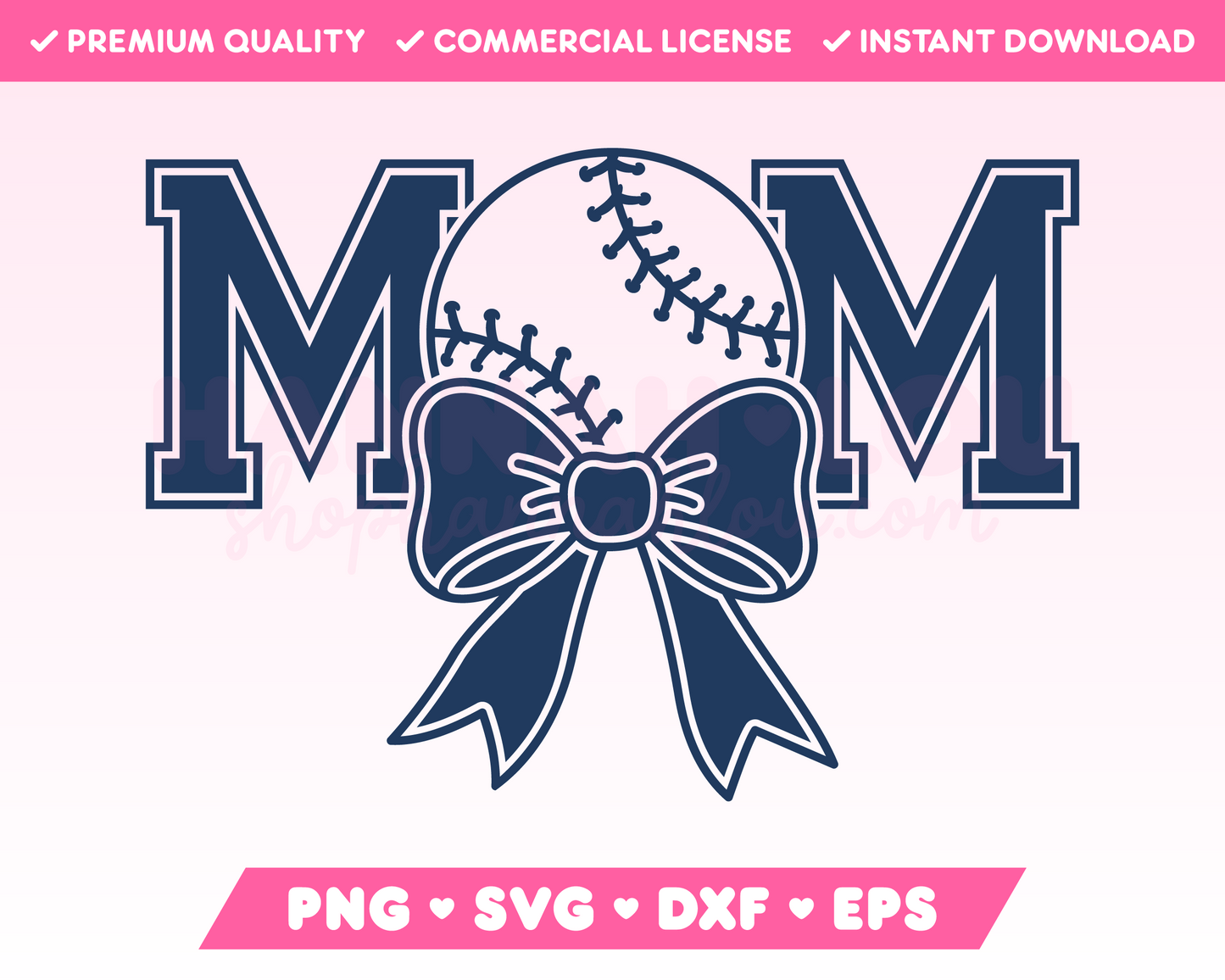 Varsity Baseball Mom with Coquette Bow SVG • Baseball SVG Files for Cricut • Baseball Sublimation Designs