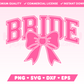 Varsity Bride with Coquette Bow SVG • Wedding SVG Files for Cricut · Wedding Sublimation Designs
