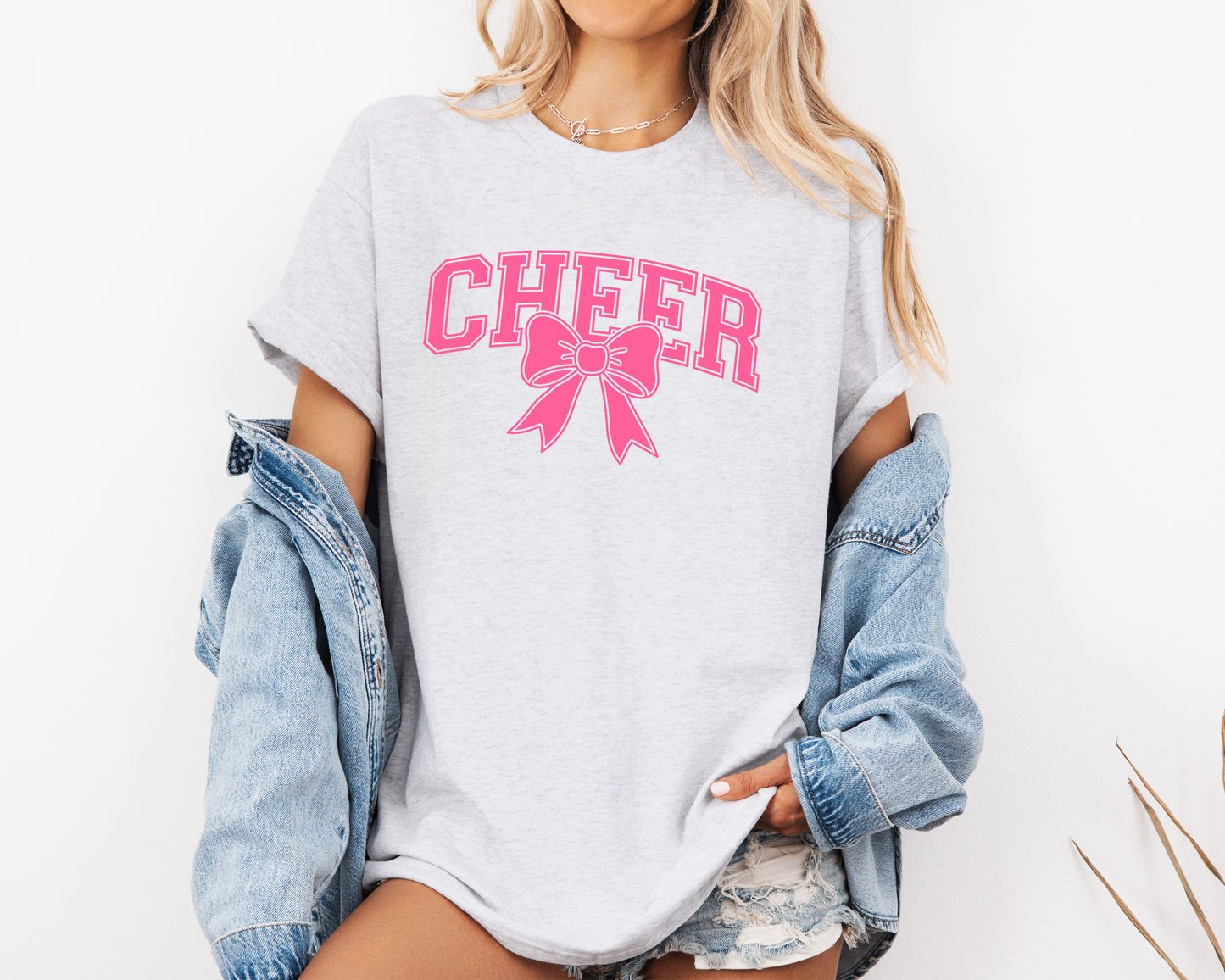 Varsity Cheer with Coquette Bow SVG • Cheerleading SVG Files for Cricut • Cheerleading Sublimation Designs