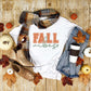 My autumnal Varsity Fall Vibes SVG is part of my Fall SVG Files for Cricut collection, and features a t-shirt with the word Fall in a college varsity font, and the word vibes in cursive on it.