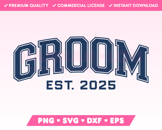 Varsity Groom SVG • Wedding SVG Files for Cricut · Wedding Sublimation Designs