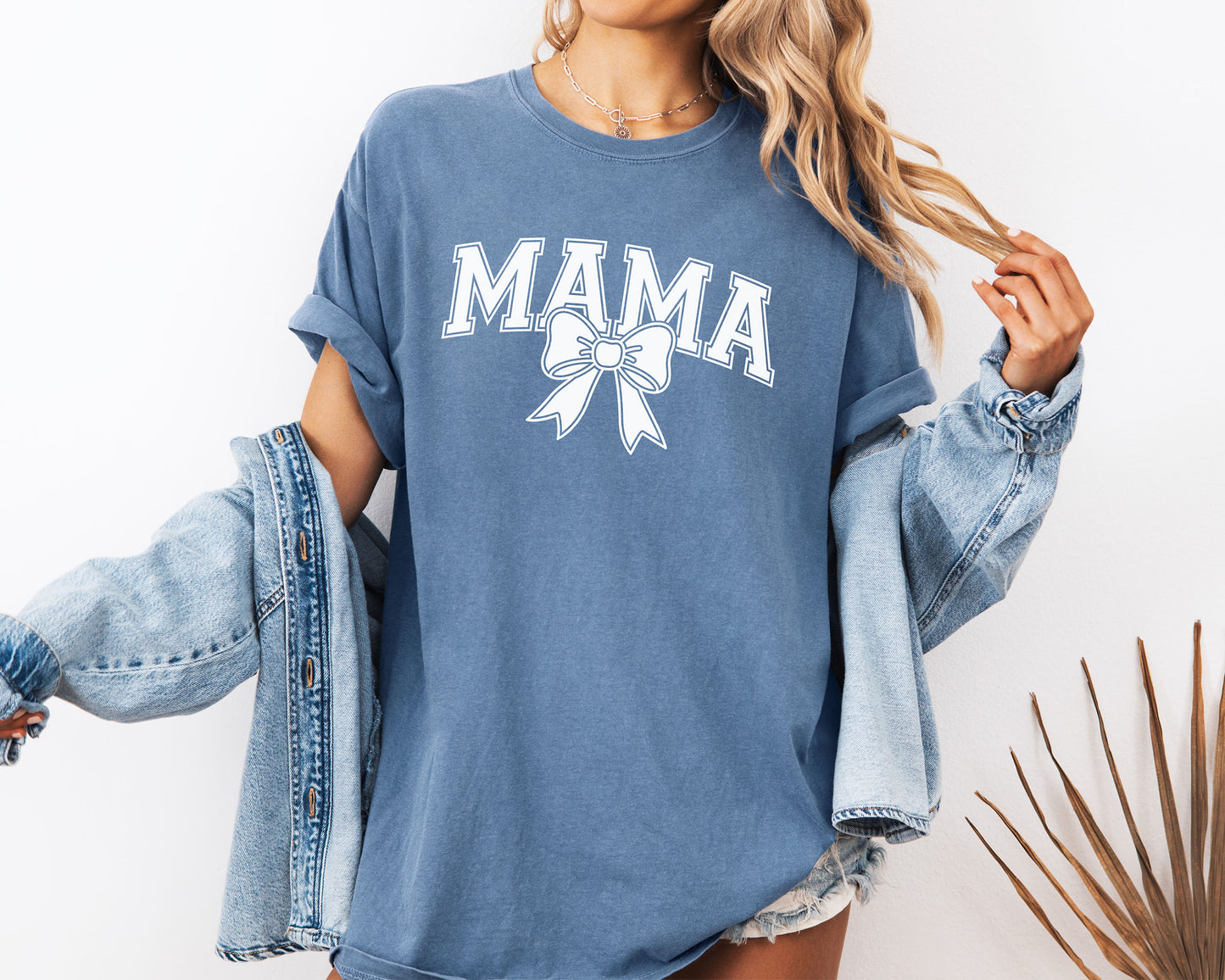 Varsity Mama with Coquette Bow SVG • Mom SVG Files for Cricut • Mom Sublimation Designs