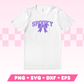 My trendy Varsity Spooky with Coquette Bow SVG is part of my Halloween SVG Files for Cricut collection, and features a shirt with the word Spooky in a varsity-style font with a coquette bow on it.