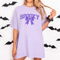 Varsity Spooky with Coquette Bow SVG • Halloween SVG Files for Cricut • Halloween Sublimation Designs