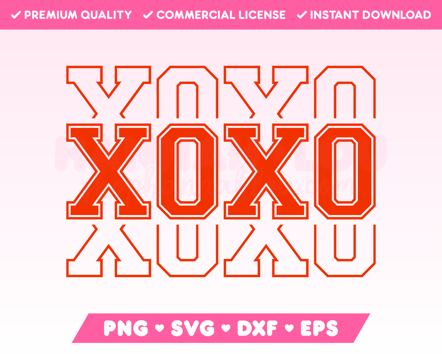 Varsity XOXO SVG · Valentine's Day SVG Files for Cricut · Valentine's Day Sublimation Designs