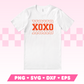 Varsity XOXO SVG · Valentine's Day SVG Files for Cricut · Valentine's Day Sublimation Designs