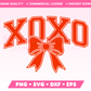 My trendy Varsity XOXO SVG is part of my Valentine's Day SVG Files for Cricut collection, and features the word XOXO in a varsity-style font that's adorned with a coquette bow.