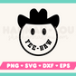 Yee-Haw Cowboy SVG Outline